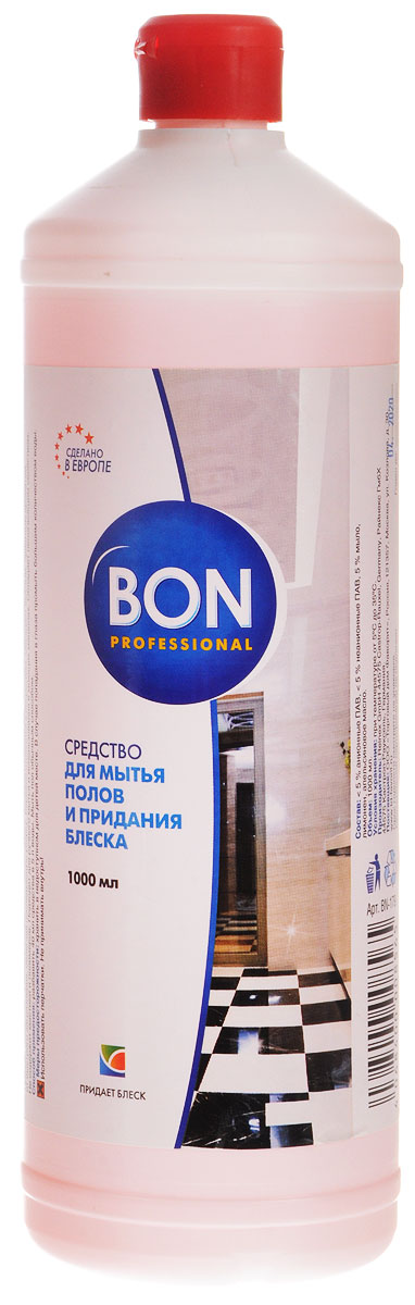 фото Средство "Bon" для мытья пола и придания блеска, универсальное, 1 л