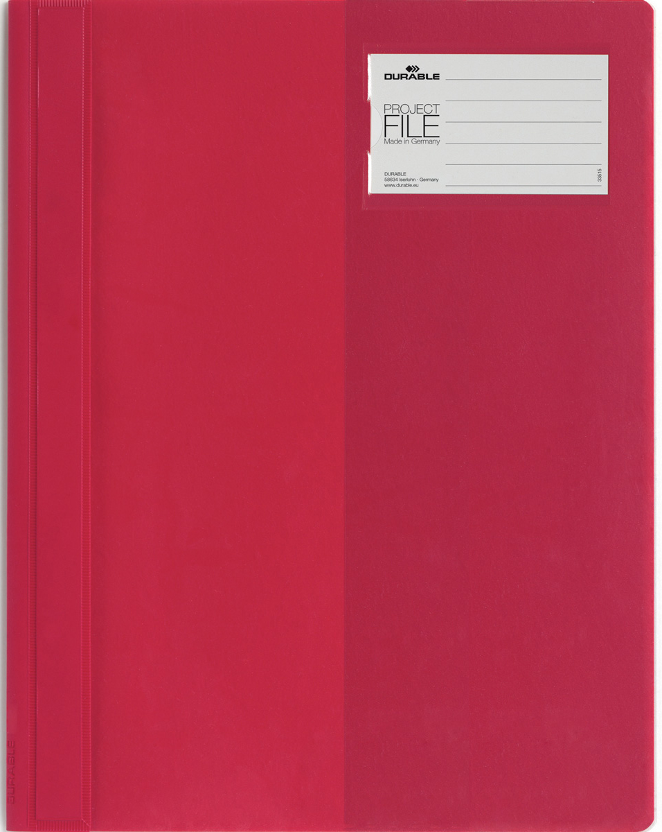 Durable Папка-скоросшиватель для проектов Project File цвет красный