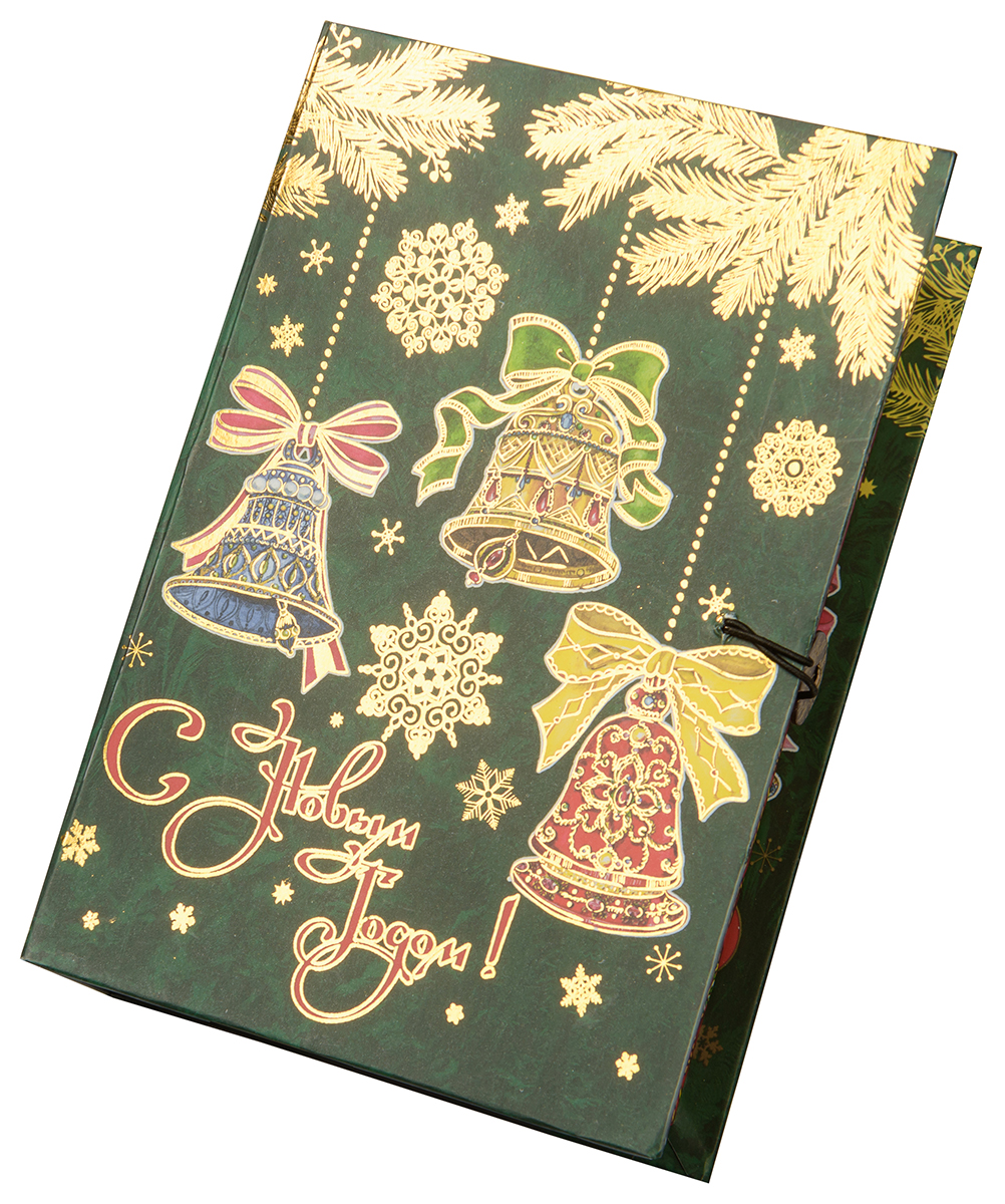 фото Коробка подарочная Magic Time "Елка с колокольчиками", размер M. 75023