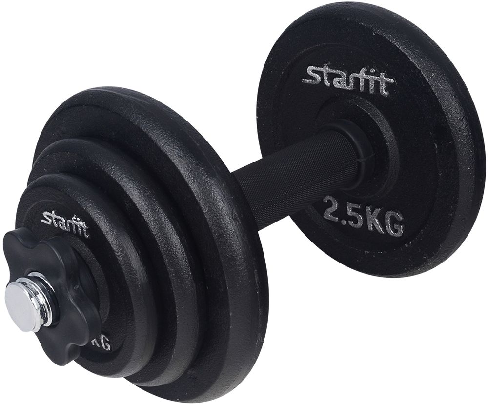 фото Гантель чугунная Starfit "DB-703", разборная, 9 кг