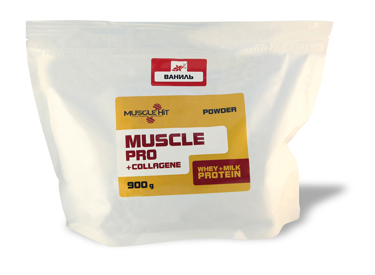 фото Протеин Muscle Hit "Muscle Pro", с коллагеном, ваниль, 900 г