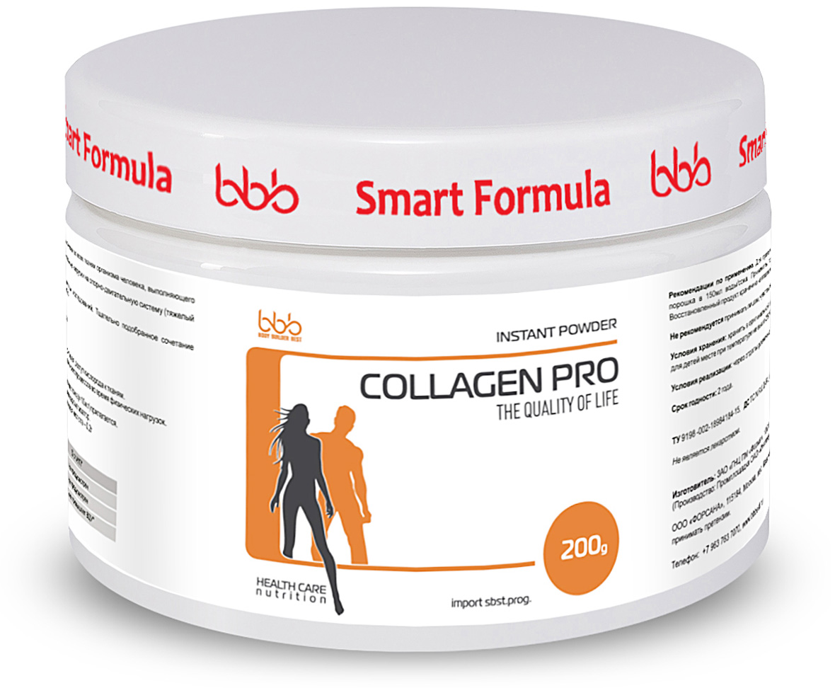 фото Витаминно-минеральный комплекс bbb "Collagen Pro", апельсин, 200 г Bbb (body builder best)