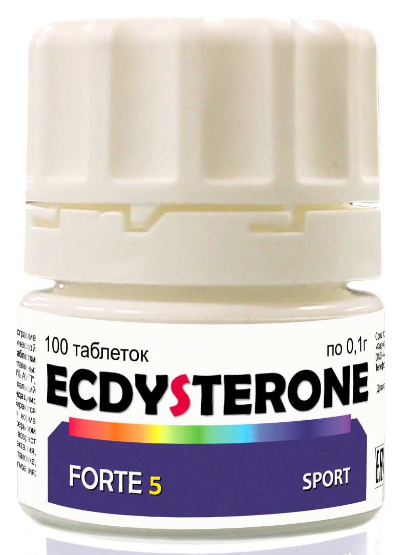 фото Средство для повышения тестостерона bbb "Ecdysterone Forte 5 Sport Basic Formula", 100 таблеток Bbb (body builder best)