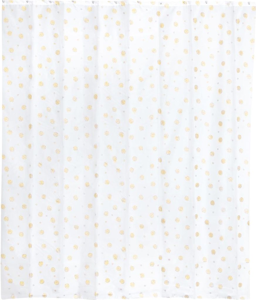 фото Штора для ванной Wess "Rich", цвет: белый, золотой, 180 х 200 см. T589-0