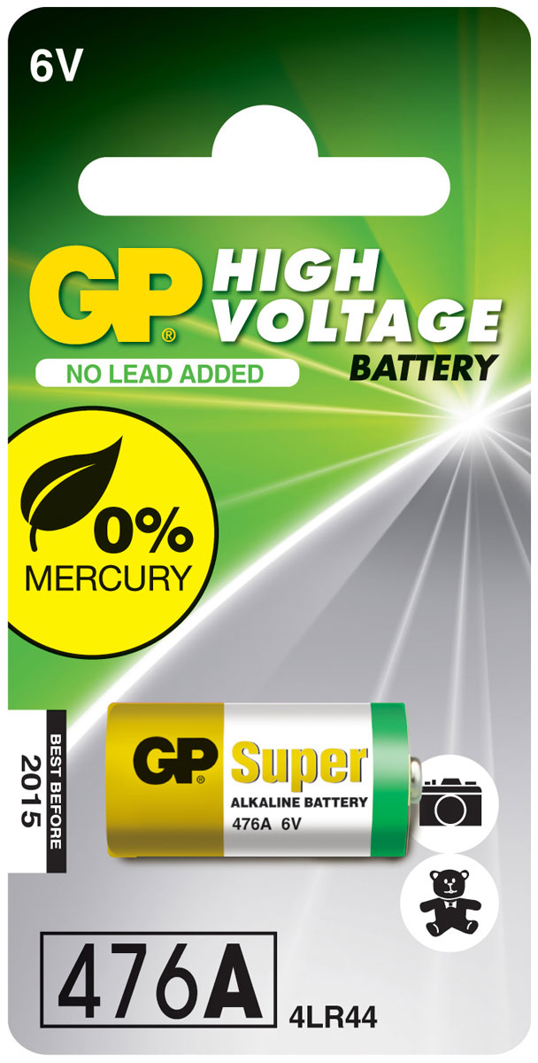 фото Батарейка высоковольтная "GP Batteries", тип 476А, 6В