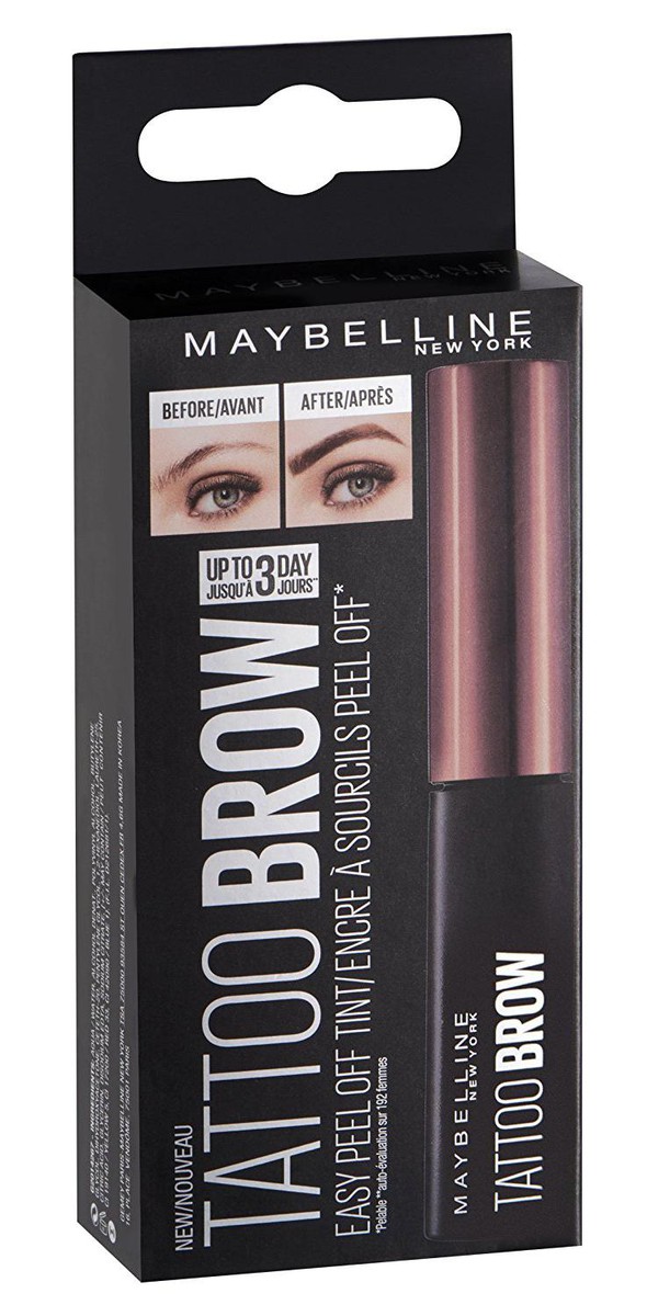 фото Maybelline New York Стойкий гелевый тинт для бровей "Brow Tattoo", оттенок 3, Темно-коричневый, 5 г