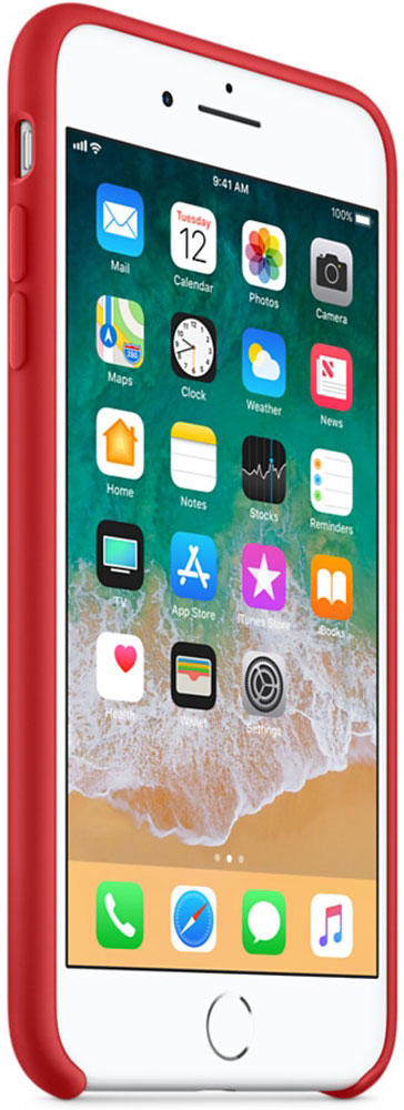 фото Apple Silicone Case чехол для iPhone 7 Plus/8 Plus, Product Red