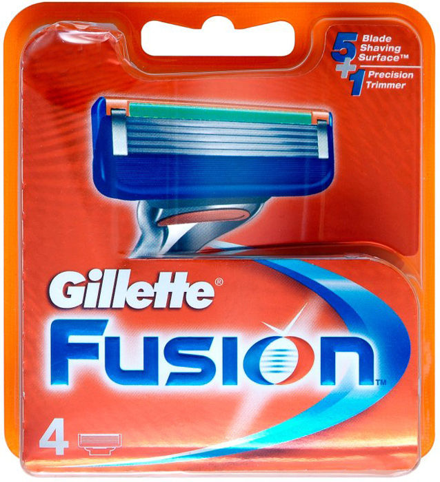 фото Сменные Кассеты Gillette Fusion5 Для Мужской Бритвы, 4 шт (GIL-75048930)