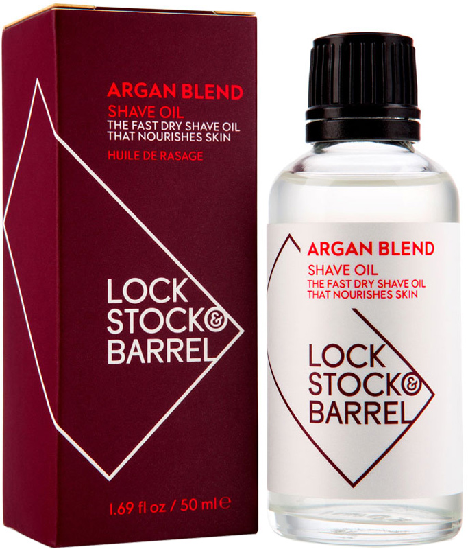 фото Lock Stock & Barrel Универсальное аргановое масло для бритья и ухода за бородой Argan Blend Shave Oil, 50 мл