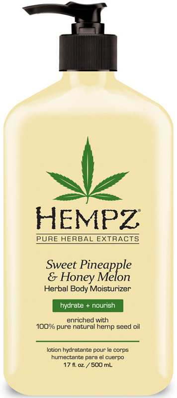 Hempz Sweet Pineapple and Honey Melon Herbal Body Moisturizer Молочко для тела увлажняющее Ананас и Медовая дыня, 500 мл