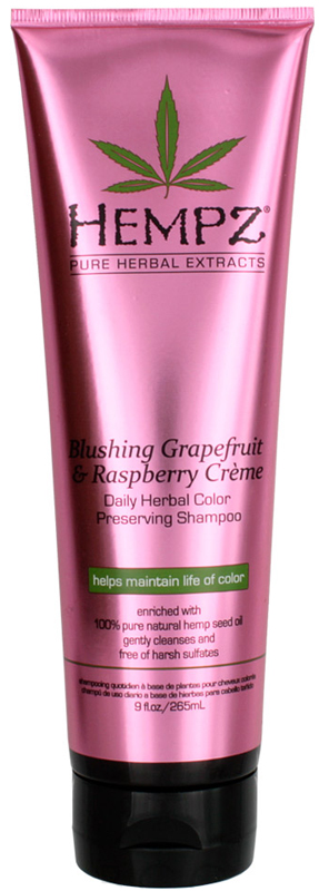 фото Hempz Blushing Grapefruit&Raspberry Creme Shampoo Шампунь грейпфрут и Малина для сохранения цвета и блеска окрашенных волос, 265 мл