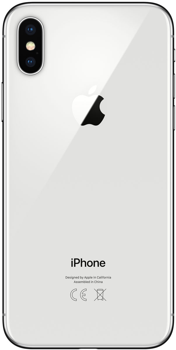 фото Смартфон Apple iPhone X 3/64GB, серебристый