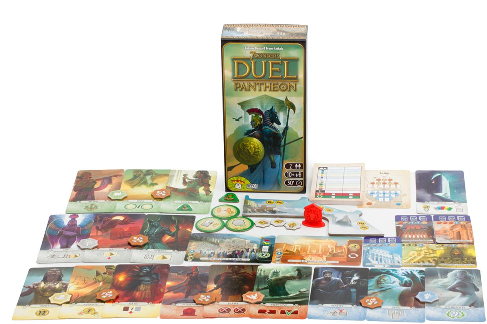 фото Asmodee Настольная игра 7 Чудес Дуэль - Пантеон Wonder Duel expansion