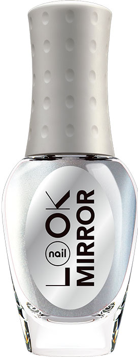 фото nailLOOK Лак для ногтей Trends Mirror Metallics, тон Smooth Silver, 8,5 мл