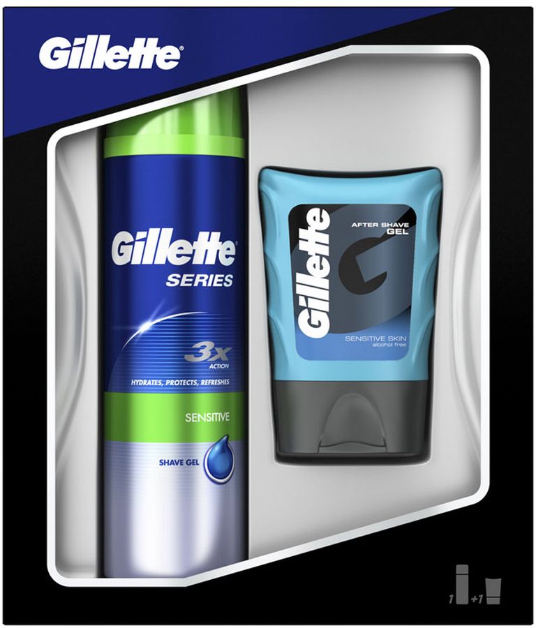 Gillette Series Гель Для Бритья Подарочный Набор + Бальзам после бритья