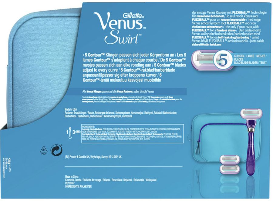 фото Venus Swirl Бритва В Подарочном Наборе + 2 Сменные кассеты Gillette venus