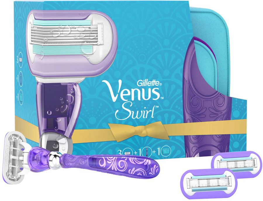 фото Venus Swirl Бритва В Подарочном Наборе + 2 Сменные кассеты Gillette venus