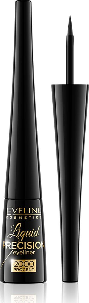 фото Eveline Водостойкая подводка для глаз матт Liquid Precision Liner 2000 procent, 4 мл Eveline cosmetics