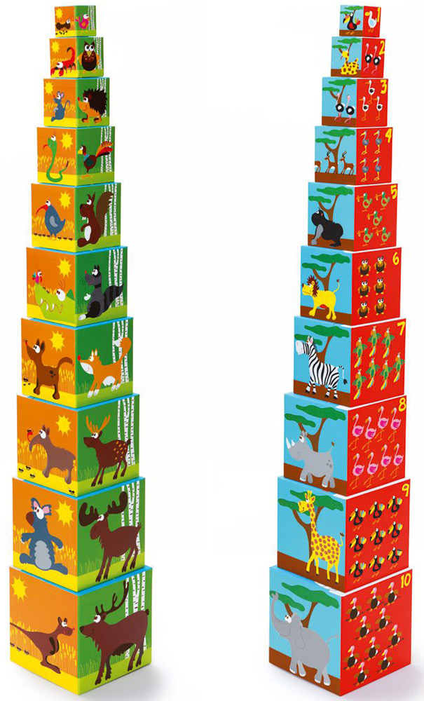 фото Scratch Кубики Stacking Tower Животные