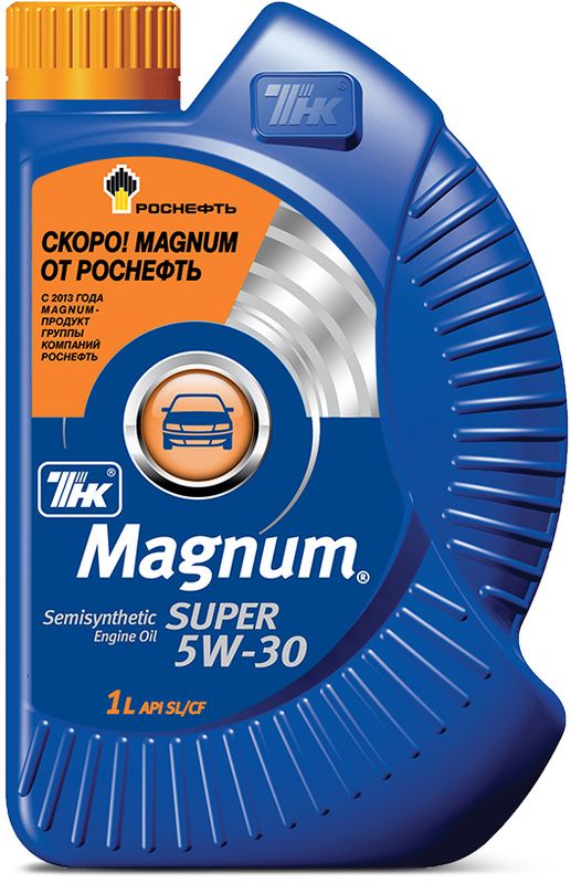 фото Масло моторное ТНК "Magnum Super", полусинтетическое, класс вязкости 5W-30 , 1 л