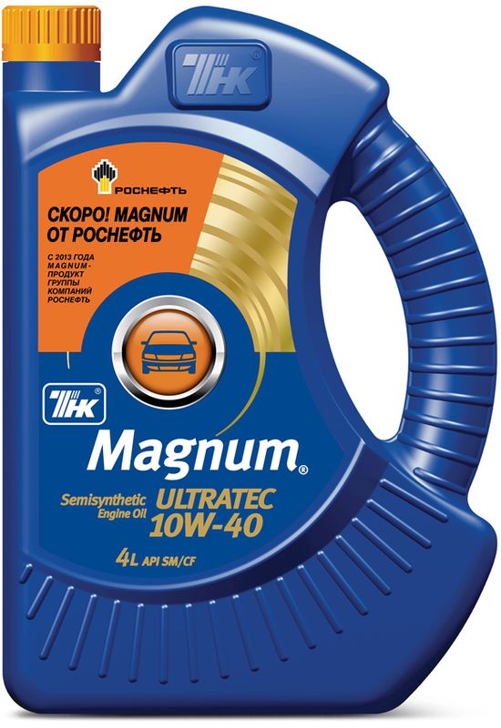 фото Масло моторное ТНК "Magnum Ultratec", полусинтетическое, класс вязкости 10W-40, 4 л