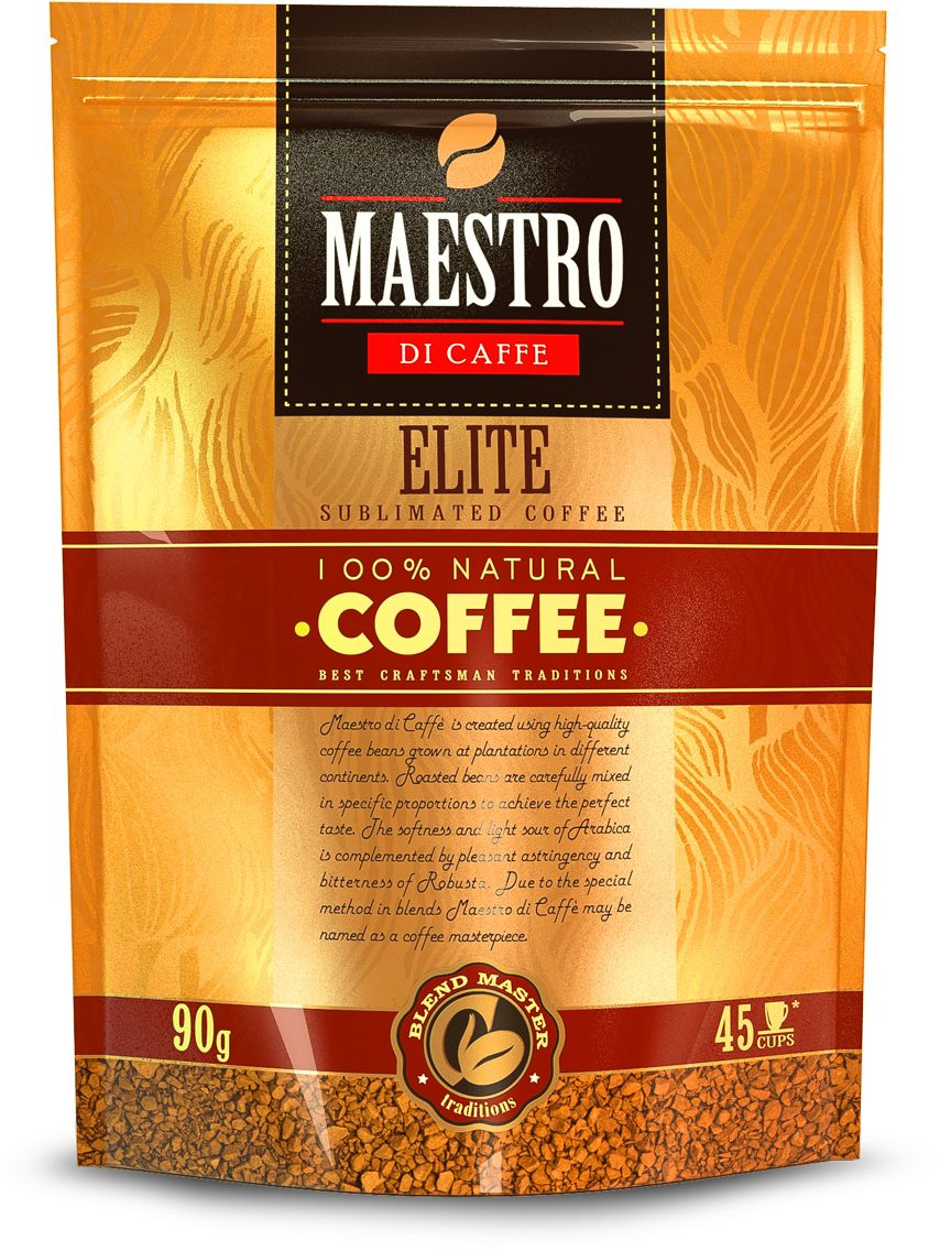 фото Maestro Di Caffe Elite кофе растворимый сублимированный, 90 г