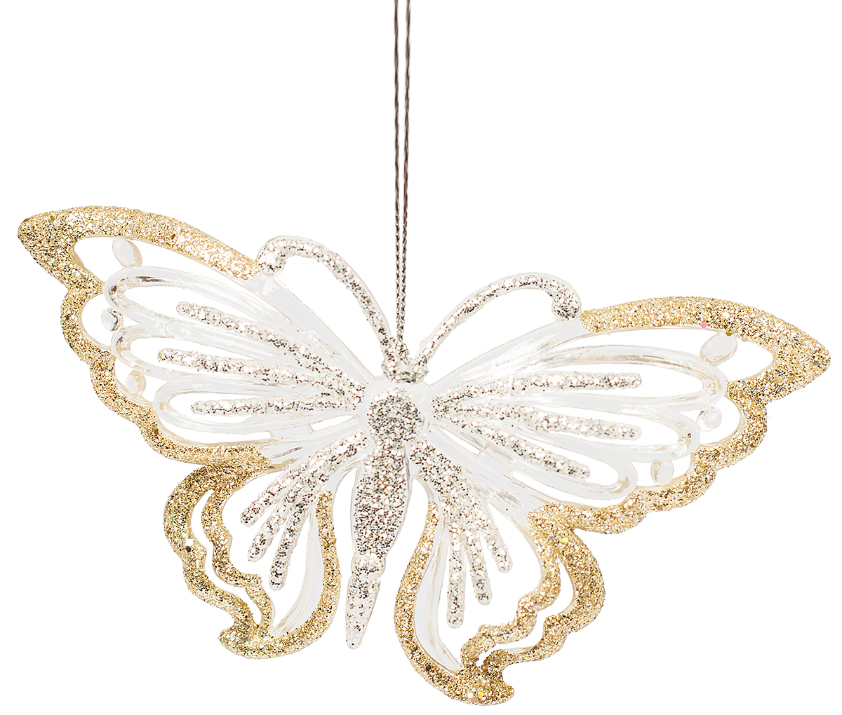 фото Новогоднее подвесное украшение Magic Time "Золотые бабочки"