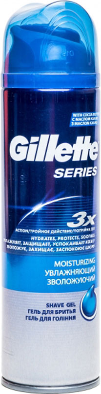 Гель для бритья Gillette Series увлажняющий, 200 мл