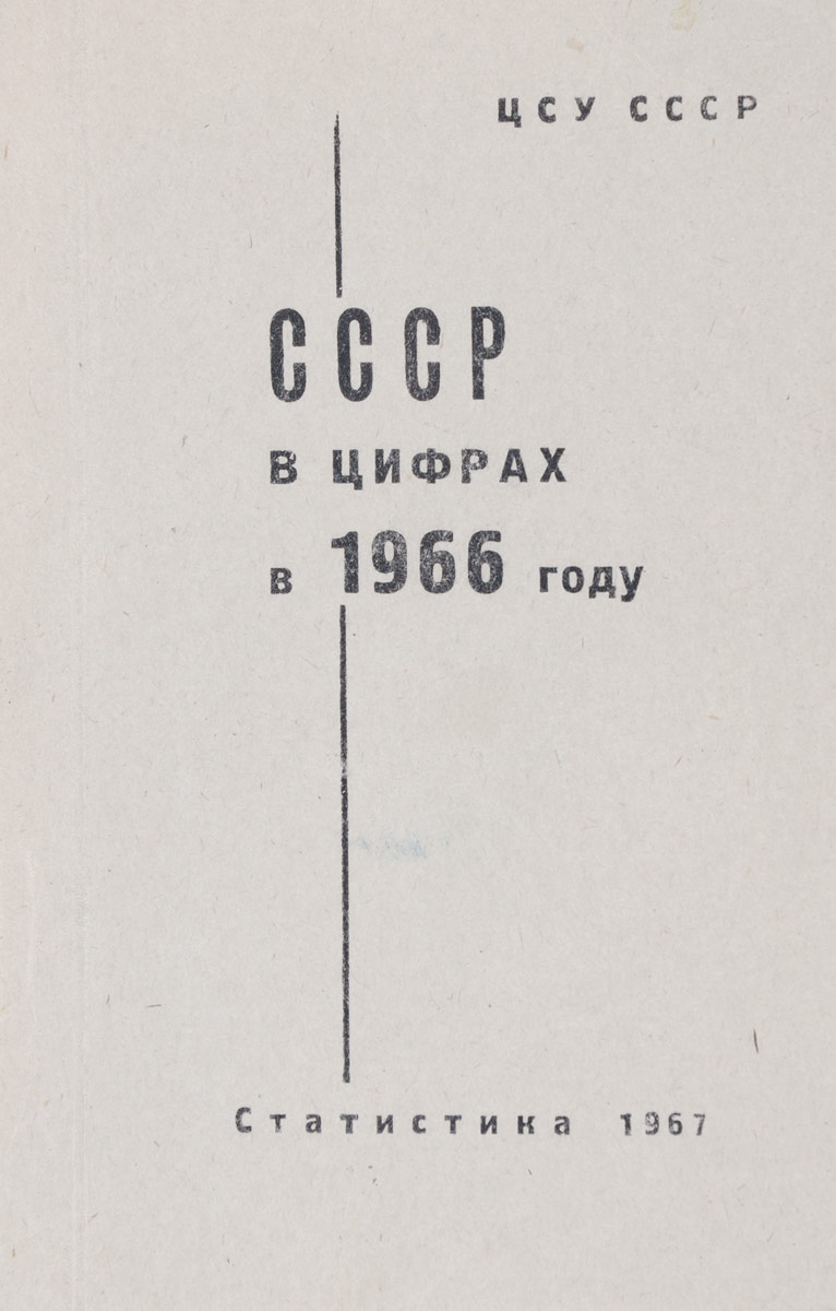 СССР в цифрах в 1966 году
