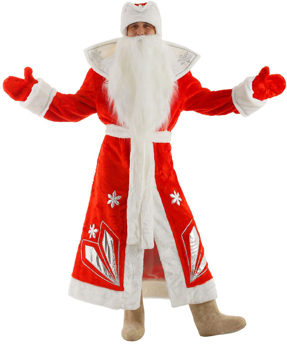 фото Карнавальный костюм Бока "Дед Мороз", цвет: красный. Размер 52/54. 1577034