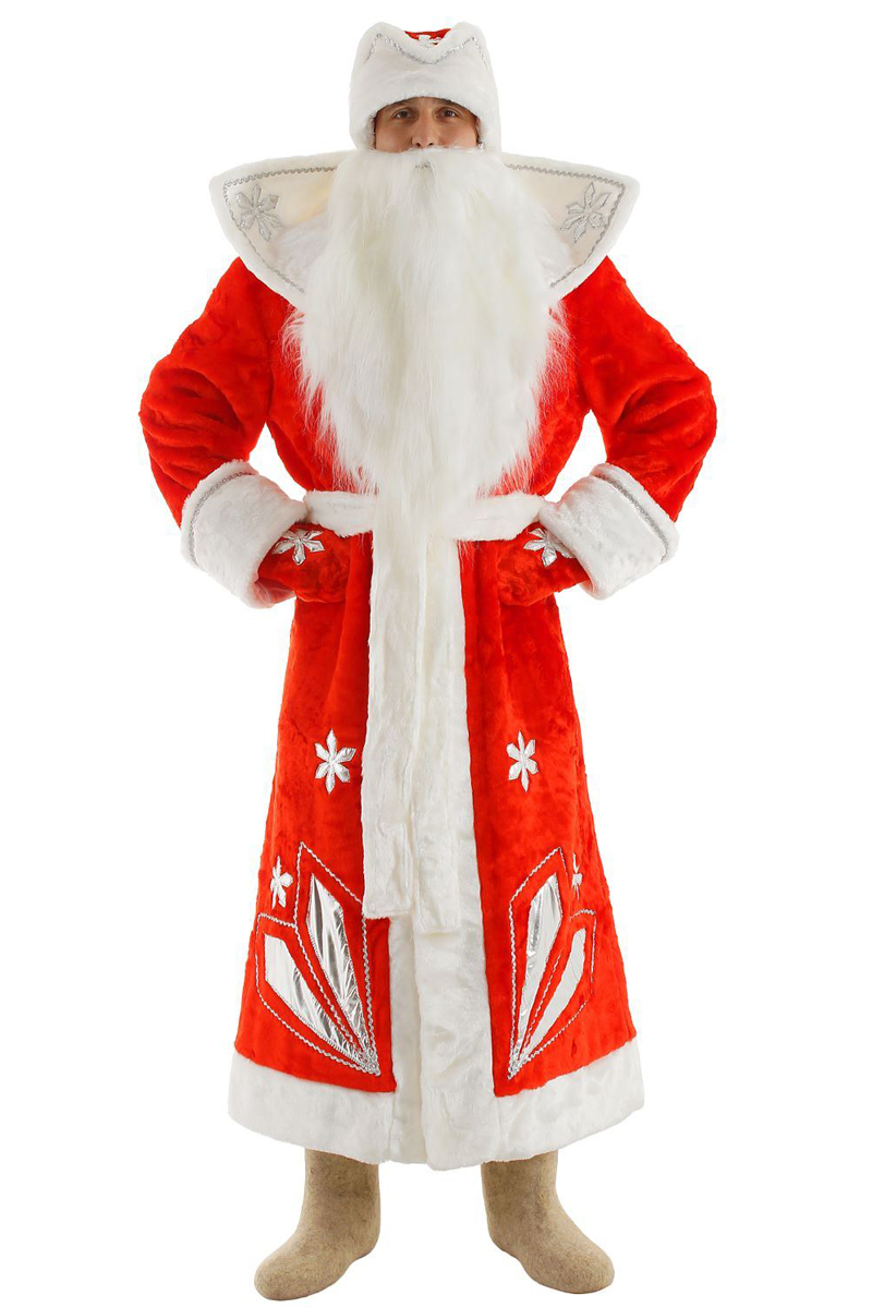 фото Карнавальный костюм Бока "Дед Мороз", цвет: красный. Размер 52/54. 1577034