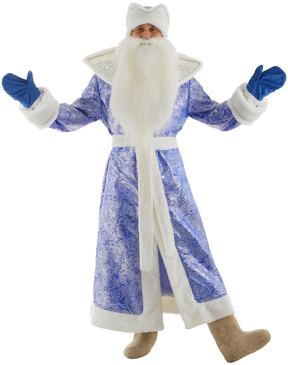 фото Карнавальный костюм Бока "Дед Мороз", цвет: синий. Размер 52/54. 1828064