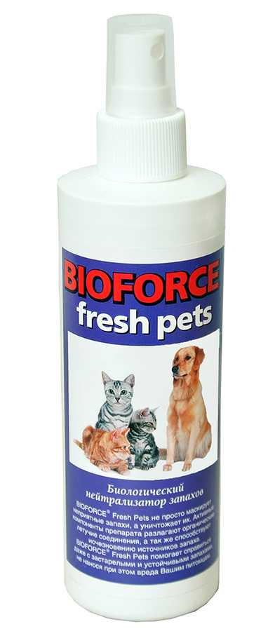 фото Нейтрализатор запахов животного происхождения Bioforce "Fresh Pets", 150 мл