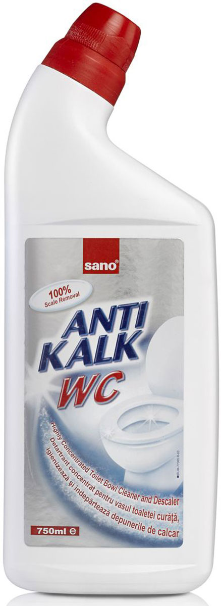 фото Средство для чистки унитазов Sano "Antikalk WC", 750 мл