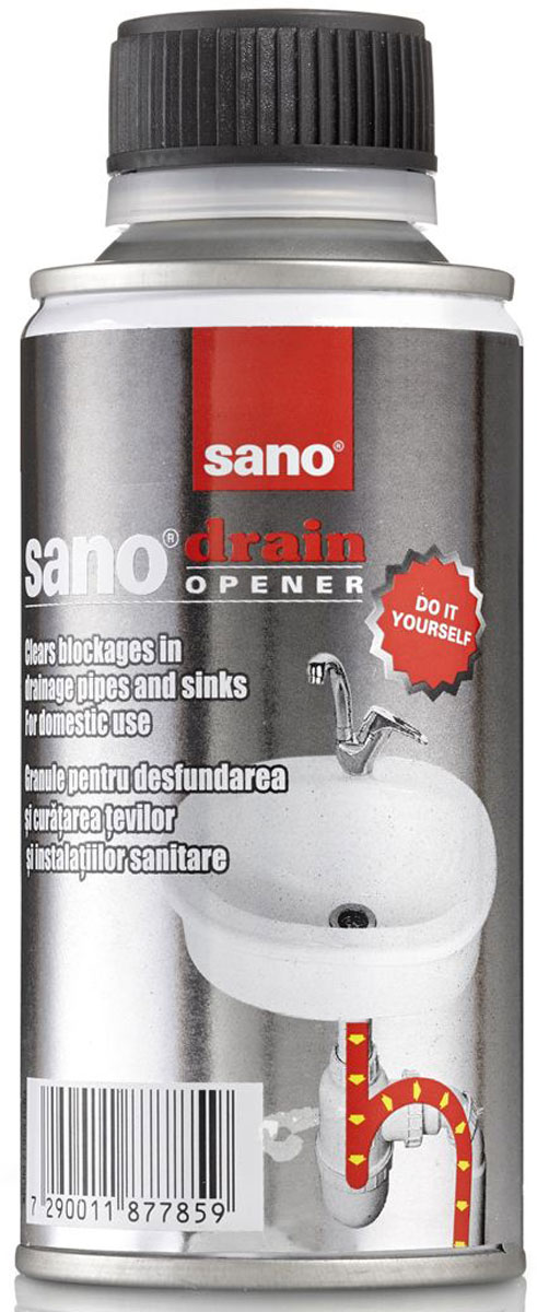 фото Средство для прочистки труб и канализации Sano "Drain", в гранулах, 200 г