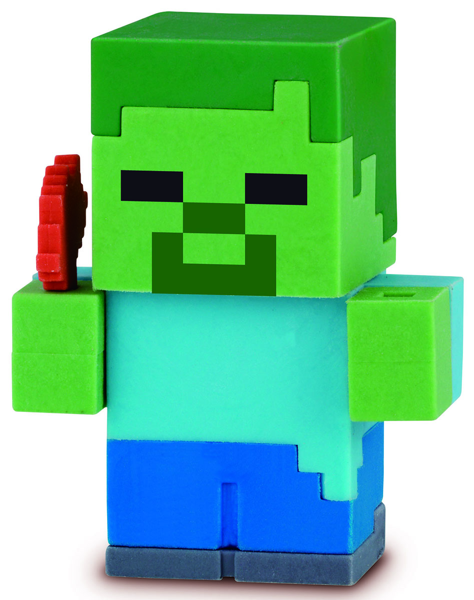 фото Bandai Фигурка Minecraft Mine-Charact Box Zombie 4 см