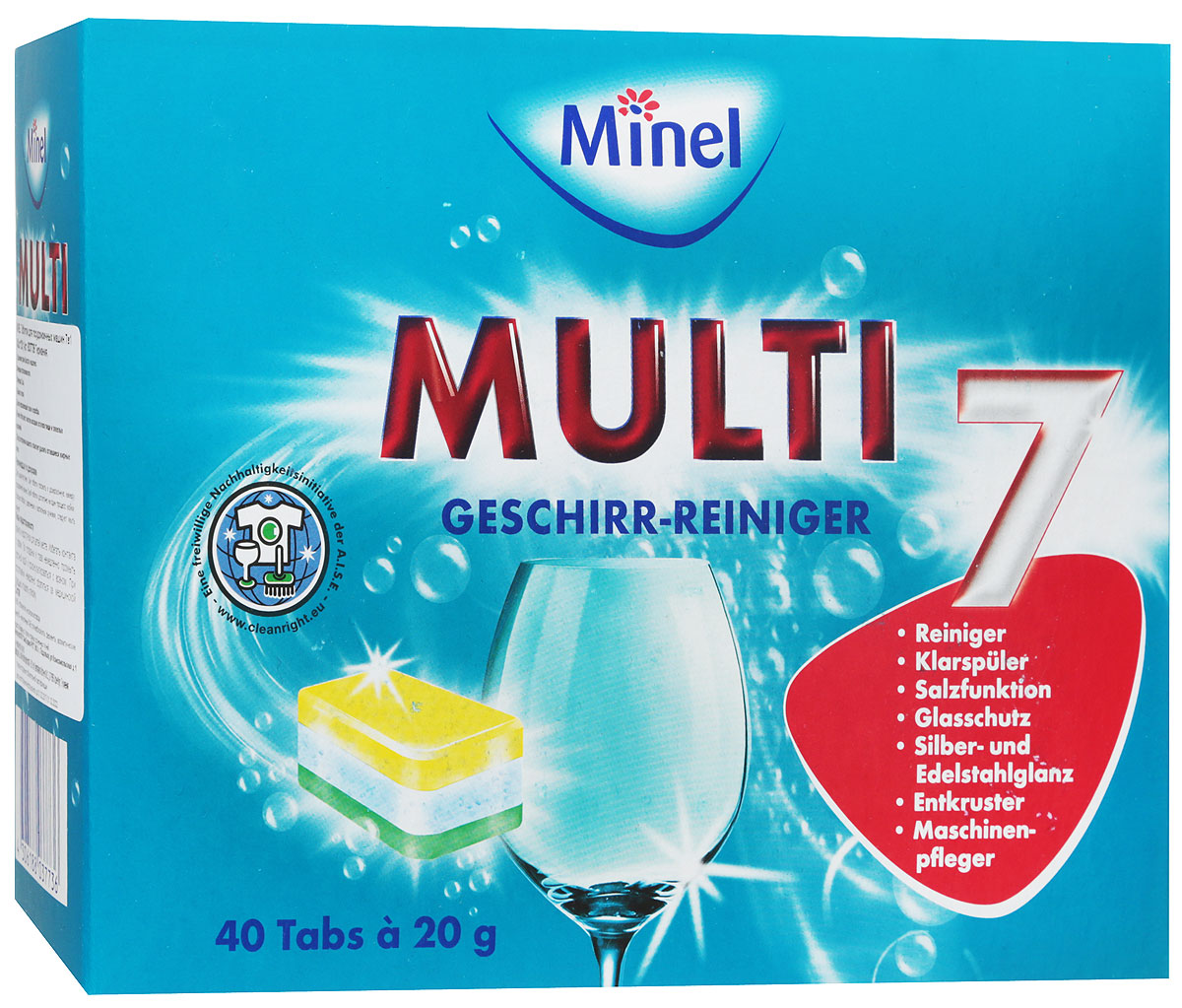 фото Таблетки для посудомоечных машин Minel "Multi", 40 шт