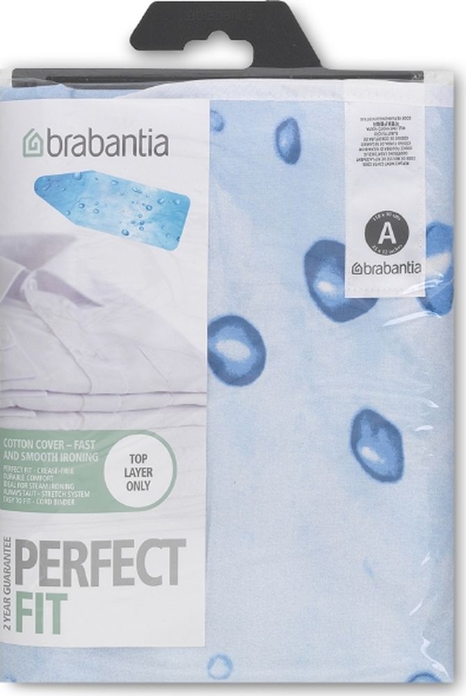 фото Чехол для гладильной доски Brabantia "Perfect Fit", 2 мм, цвет: ледяная вода, 110 х 30 см. 317088