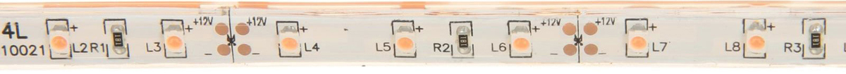 фото Светодиодная лента Luazon, 12В, SMD3528, длина 5 м, IP68, 60 LED ламп, 4.8 Вт/м, 6-7 Лм/1 LED, DC, цвет: желтый. 883887 Luazon lighting