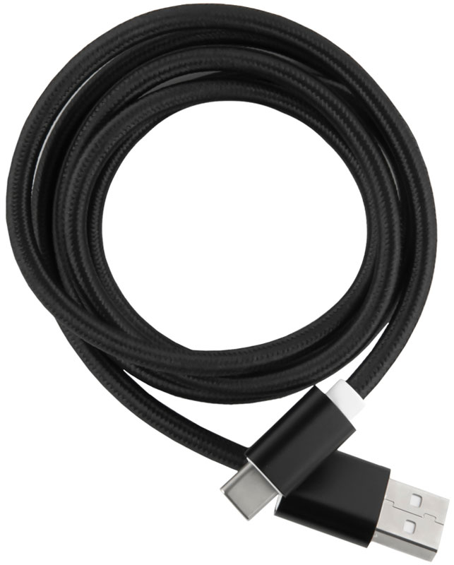 фото Red Line дата-кабель USB-Type-C 2.0, Black (нейлоновая оплетка)