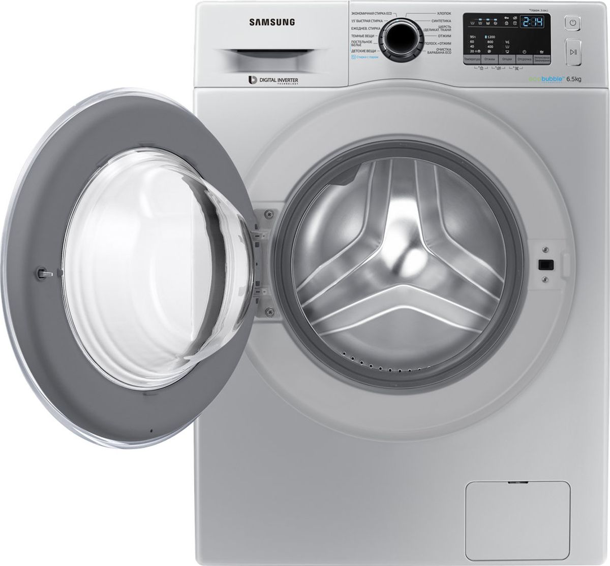 фото Стиральная машина Samsung WW65J42E0HS, silver