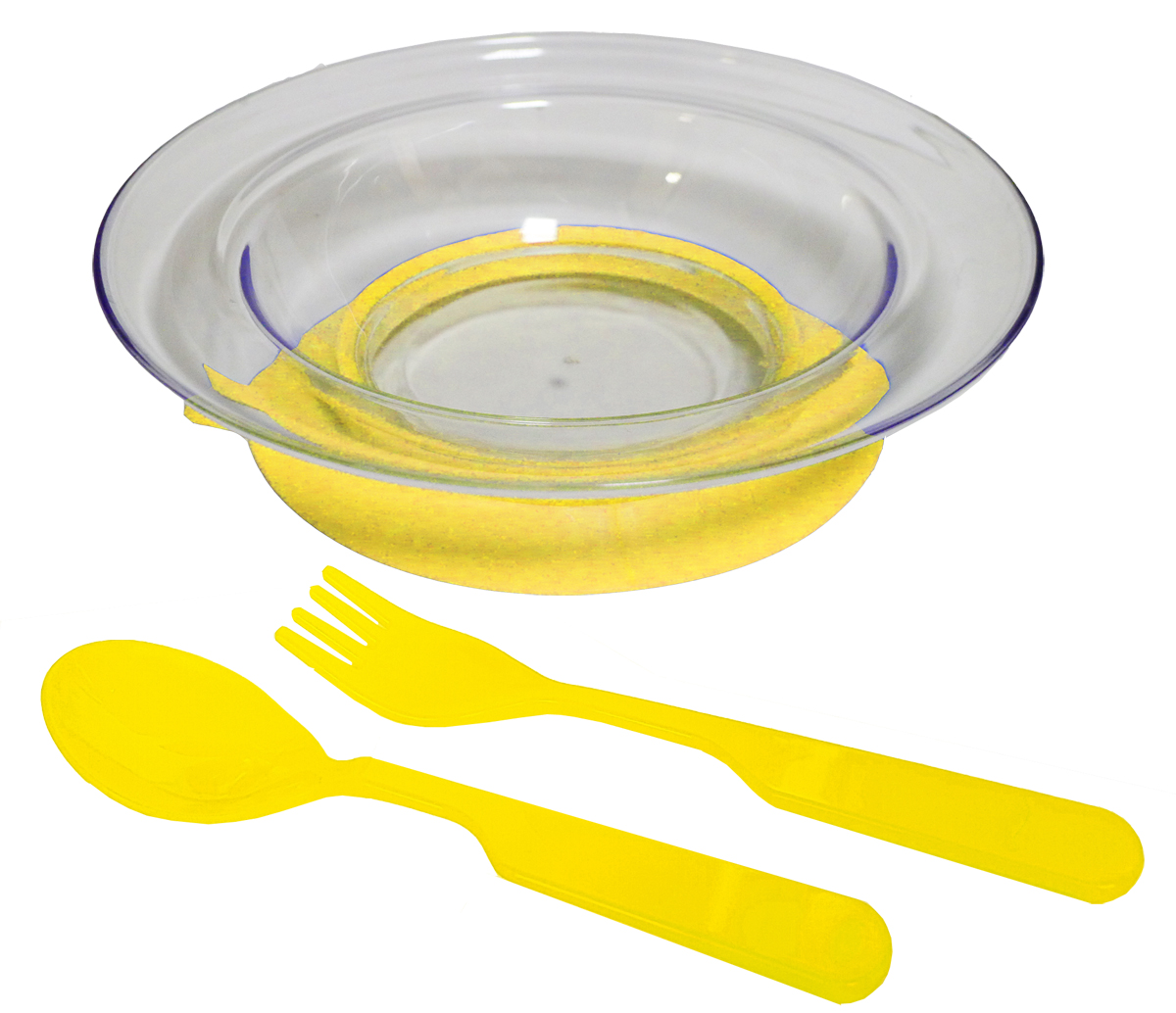 фото Набор детской посуды цвет желтый 3 предмета 1214 Артхаус