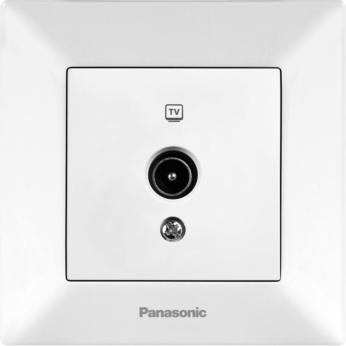 фото Розетка телевизионная Panasonic "Arkedia", концевая, цвет: белый. 54768