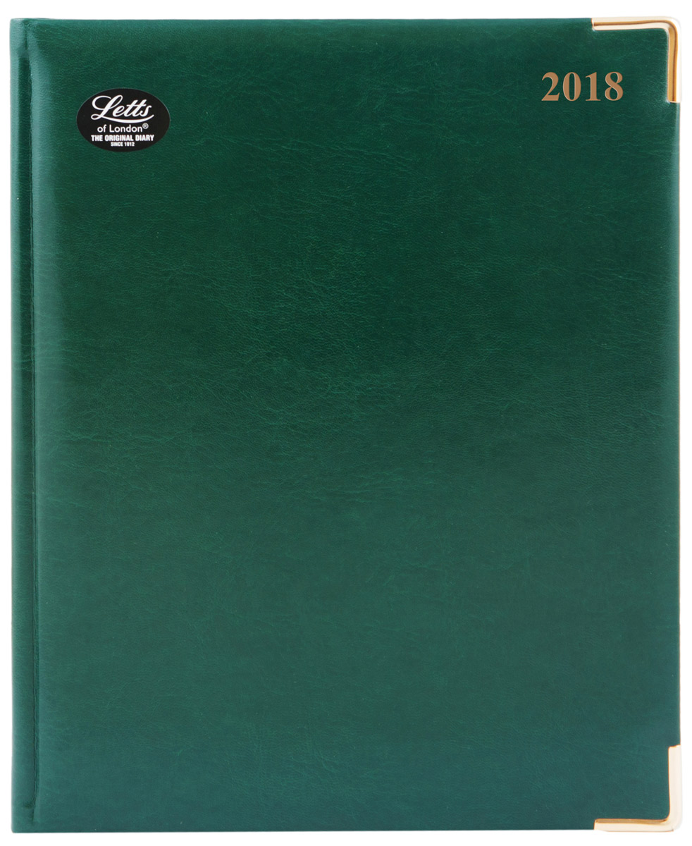 Letts Ежедневник Lexicon 2019 датированный 54 листа цвет зеленый формат A4