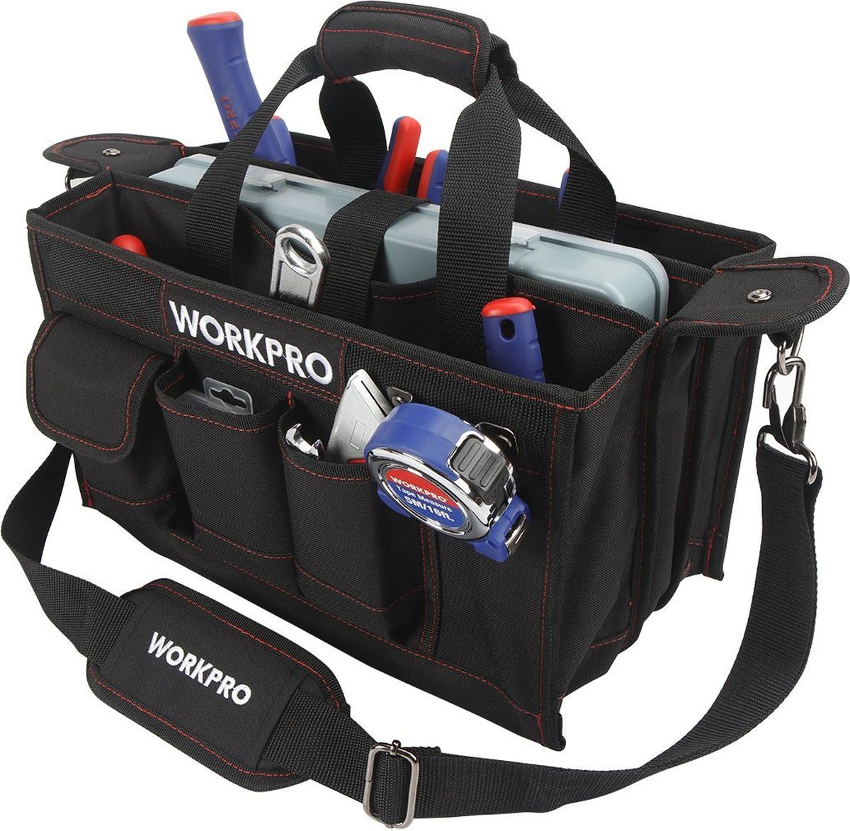 фото Сумка для инструмента "Workpro", с ящиком, 21 карман