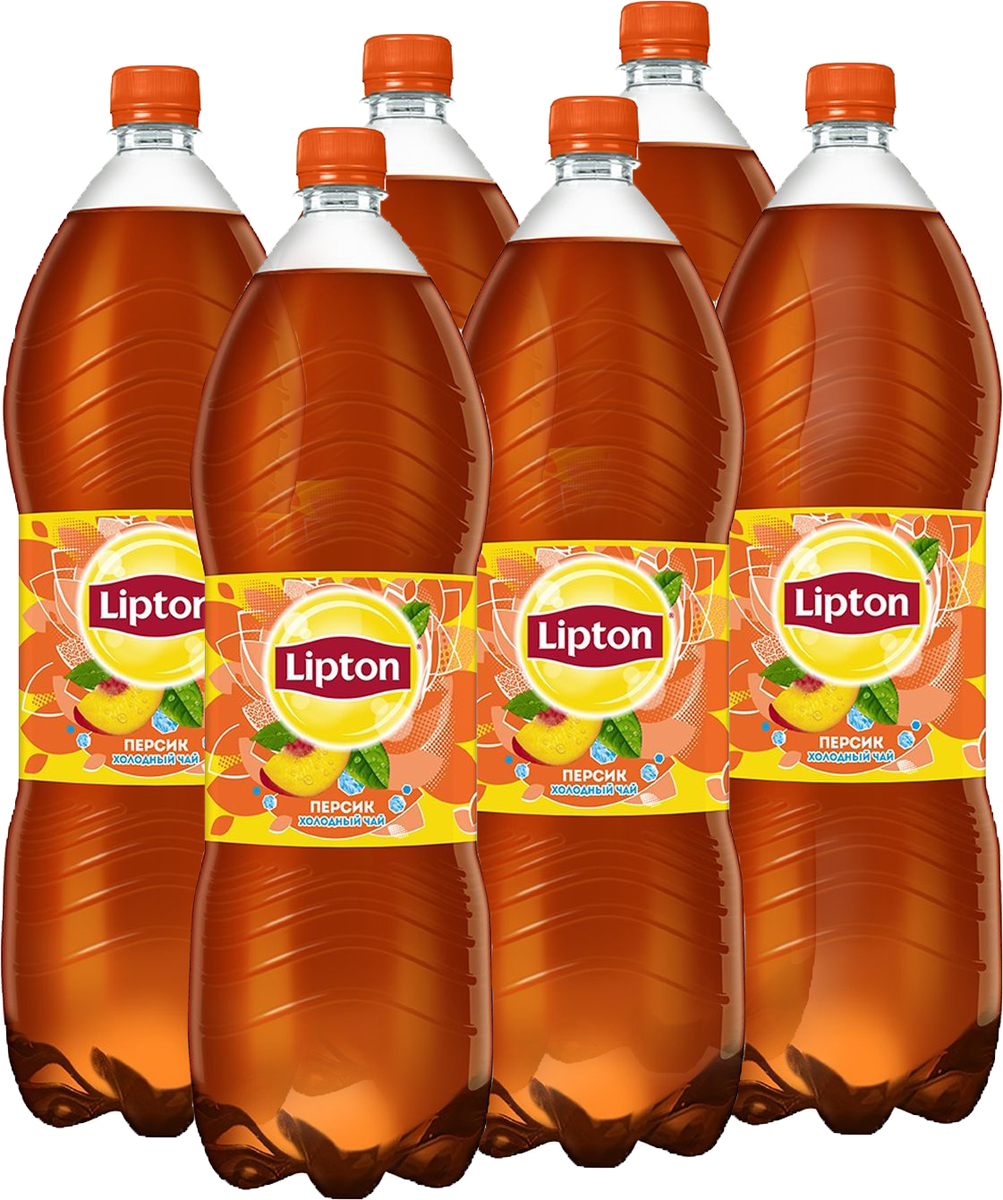 фото Lipton Ice Tea Персик холодный чай, 6 штук по 2 л