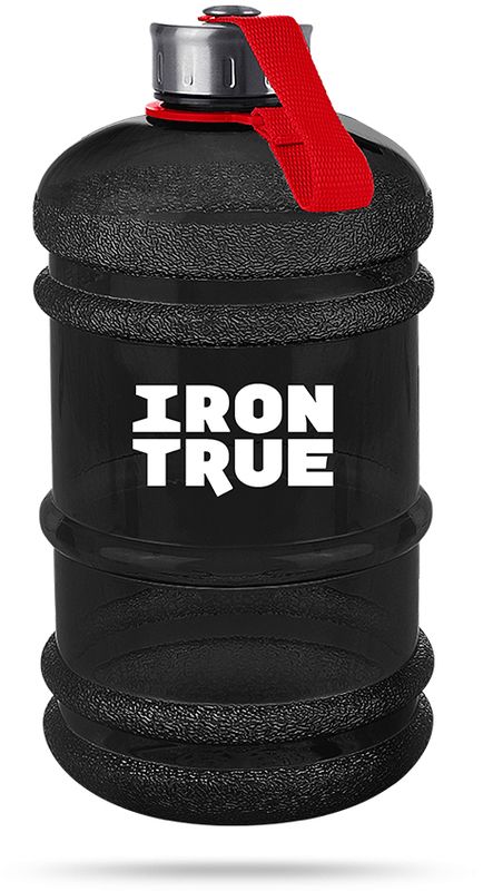 фото Бутылка спортивная "Irontrue", цвет: черный, красный, 2,2 л. ITB931-2200