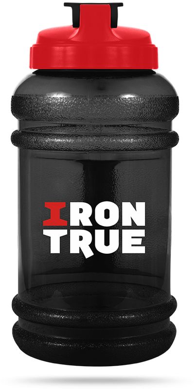 фото Бутылка спортивная "Irontrue", цвет: черный, красный, 2,2 л