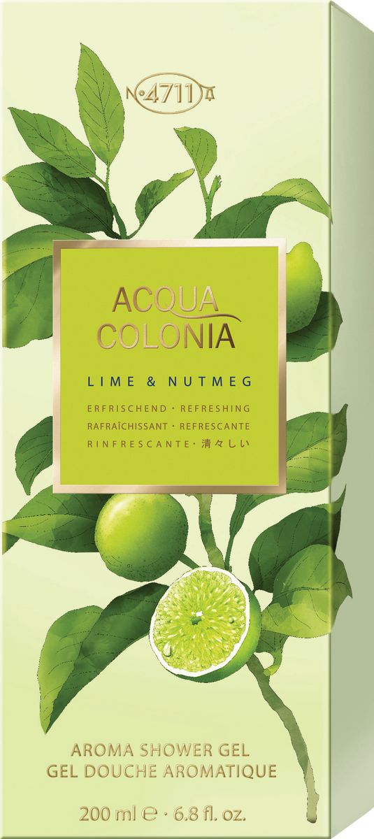 фото 4711 Acqua Colonia Refreshing Lime & Nutmeg Гель для душа, 200 мл