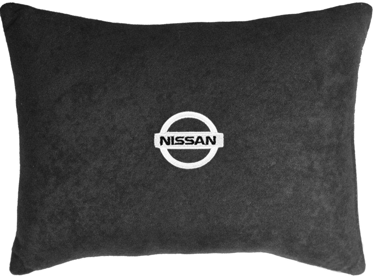 фото Подушка декоративная в салон автомобиля Autopremium "Nissan", цвет: черный